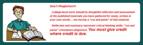 This community college says don't plagiarize, while they do just that.