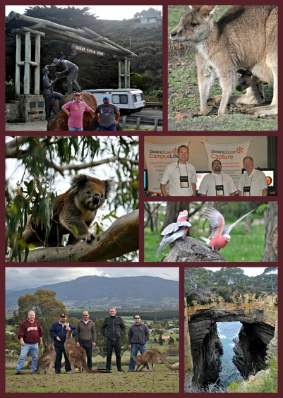 Collage of photos from Australia trip in September 2012
