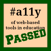 This web-based tool has passed the accessibility test