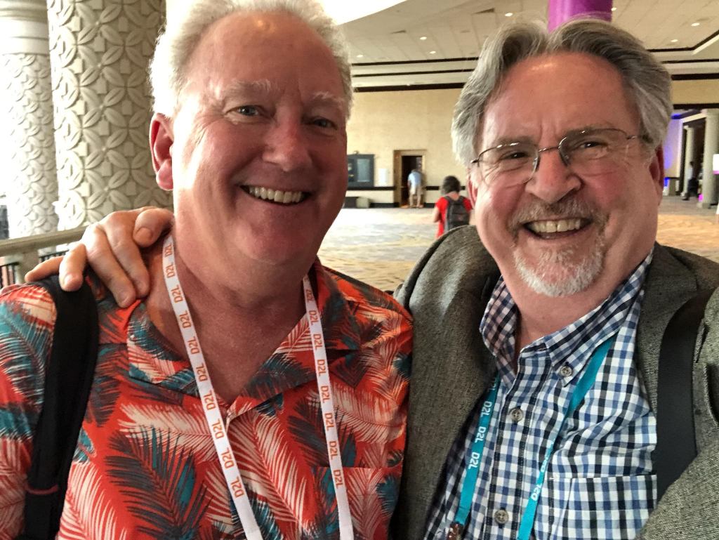 Barry Dahl and Myk Garn reunited at D2L Fusion in 2022